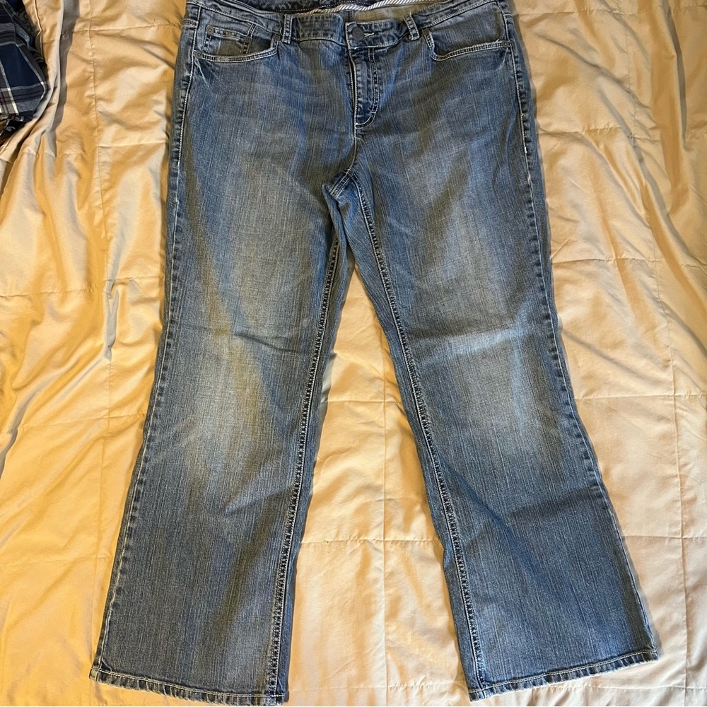 Vintage Y2K Tommy Hilfiger HOPE Bootcut Jeans Women’s 18 Light Wash Denim 36/30